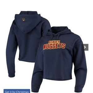 NBA Denver Nuggets Cropped Hoodie - Worn Once!